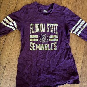 Girl’s FSU Florida State University shirt with *BLING* logo.